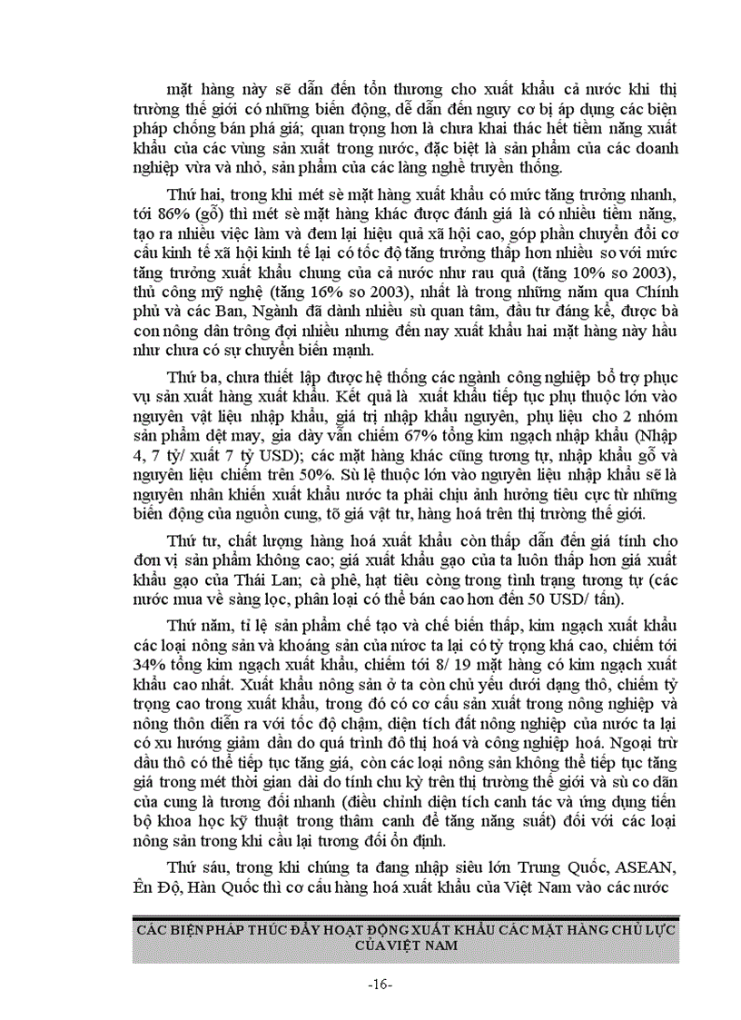 image for page Các biện pháp thúc đẩy hoạt động xuất khẩu các mặt hàng chủ lực ở Việt Nam