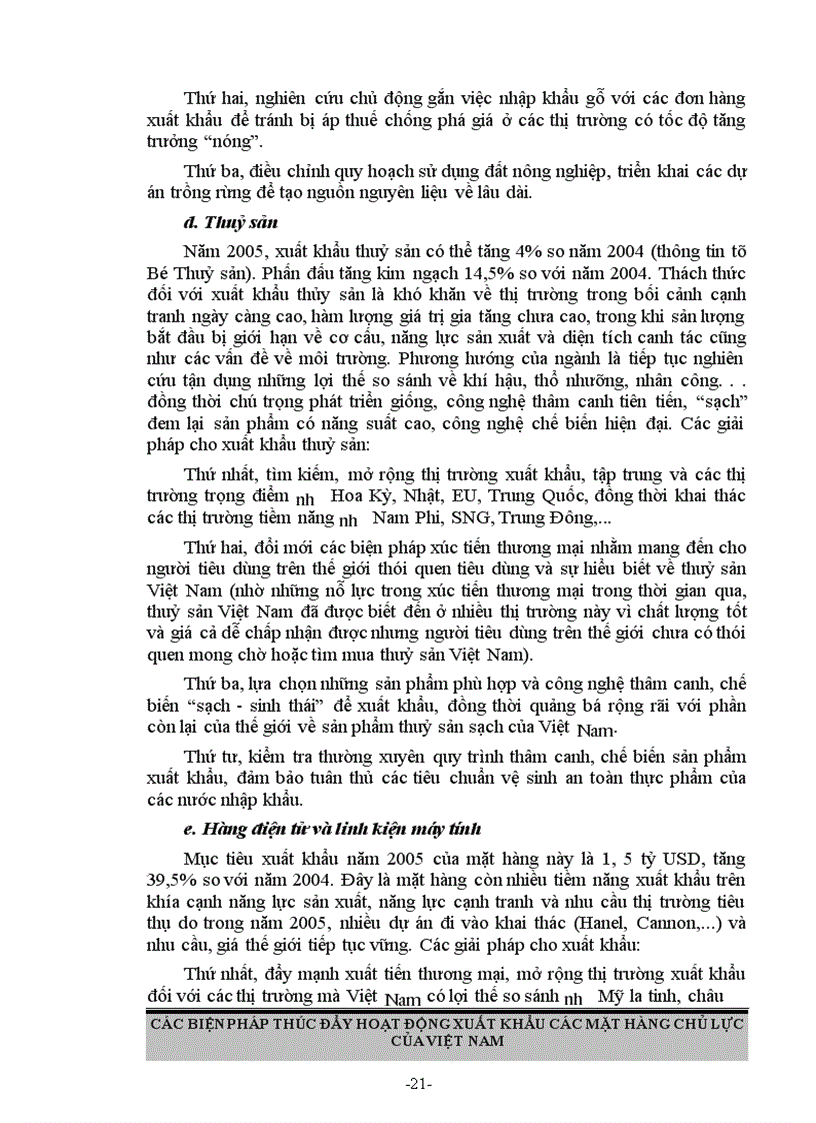 image for page Các biện pháp thúc đẩy hoạt động xuất khẩu các mặt hàng chủ lực ở Việt Nam