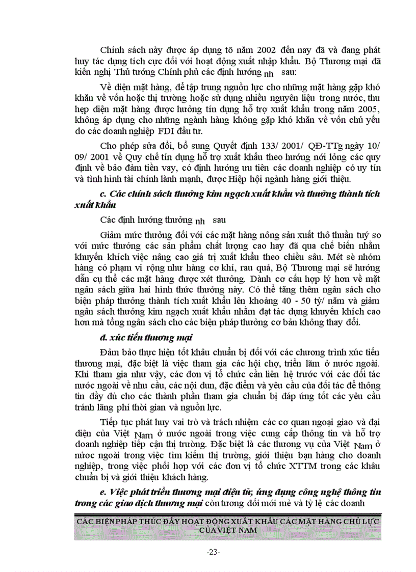 image for page Các biện pháp thúc đẩy hoạt động xuất khẩu các mặt hàng chủ lực ở Việt Nam