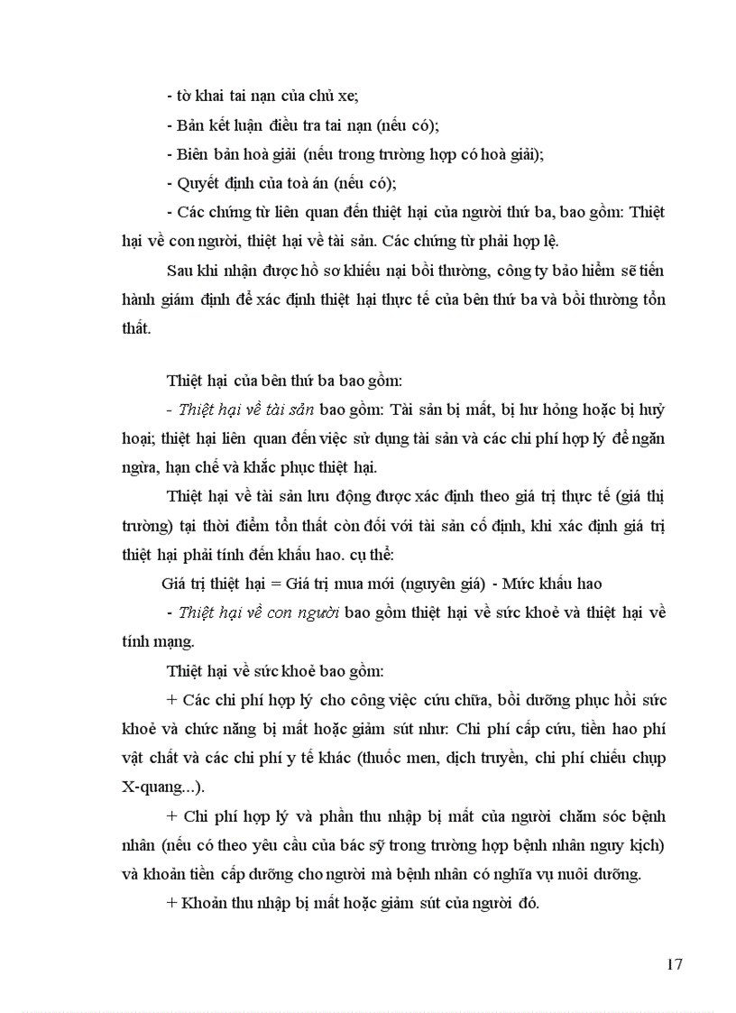 image for page Một số giải pháp nhằm hoàn thiện công tác giám định bồi thường trong bảo hiểm trách nhiệm dân sự chủ xe cơ giới đối với người thứ ba tại Công ty Bảo Minh Quảng Ninh