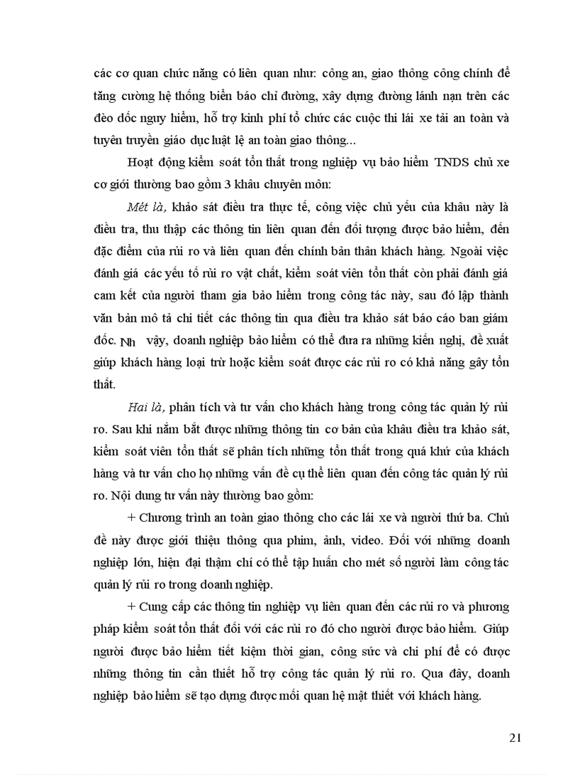 image for page Một số giải pháp nhằm hoàn thiện công tác giám định bồi thường trong bảo hiểm trách nhiệm dân sự chủ xe cơ giới đối với người thứ ba tại Công ty Bảo Minh Quảng Ninh