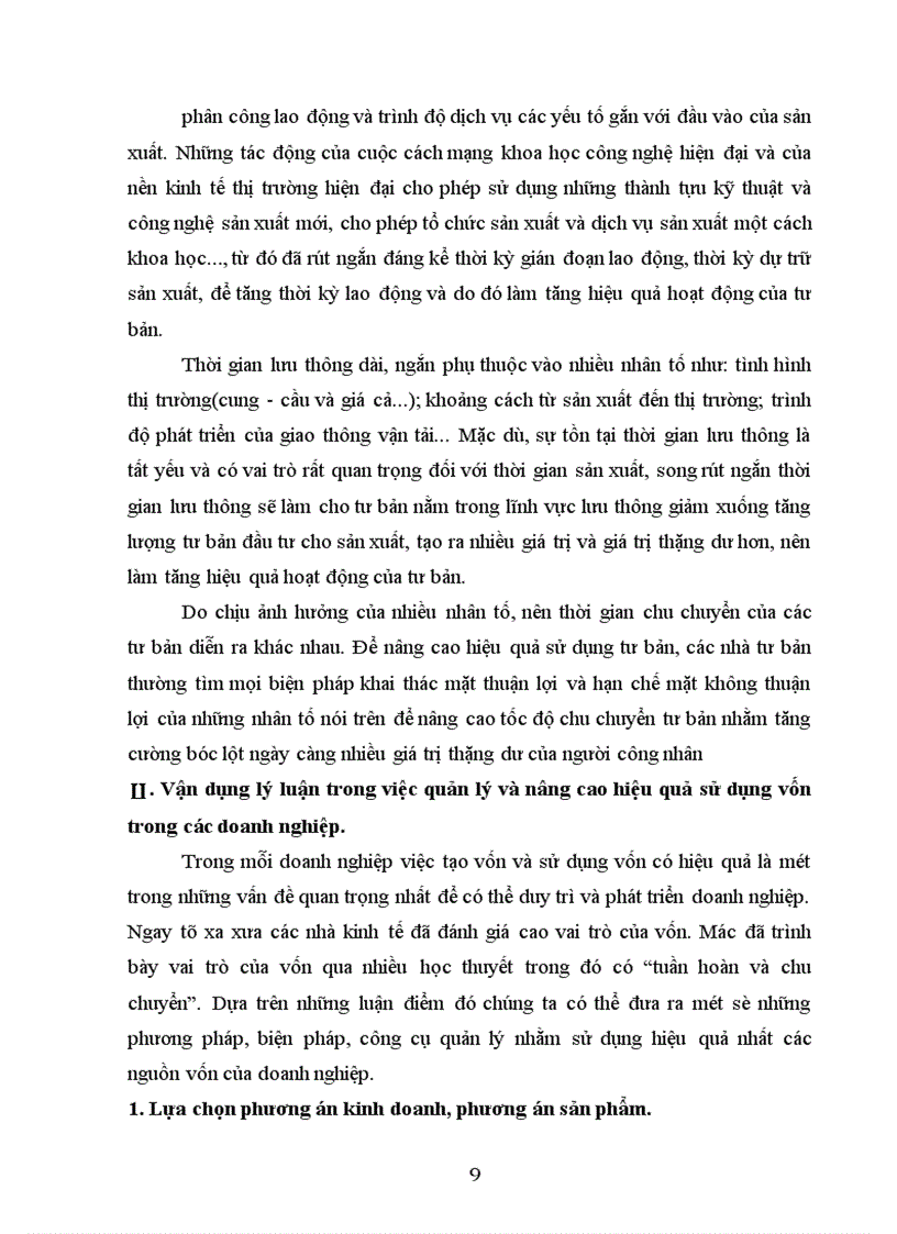 image for page Lý luận tuần hoàn và chu chuyển của tư bản.ý nghĩa của việc nghiên cứu lý luận đó trong việc quản lý và nâng cao hiệu quả sử dụng vốn của doanh nghiệp