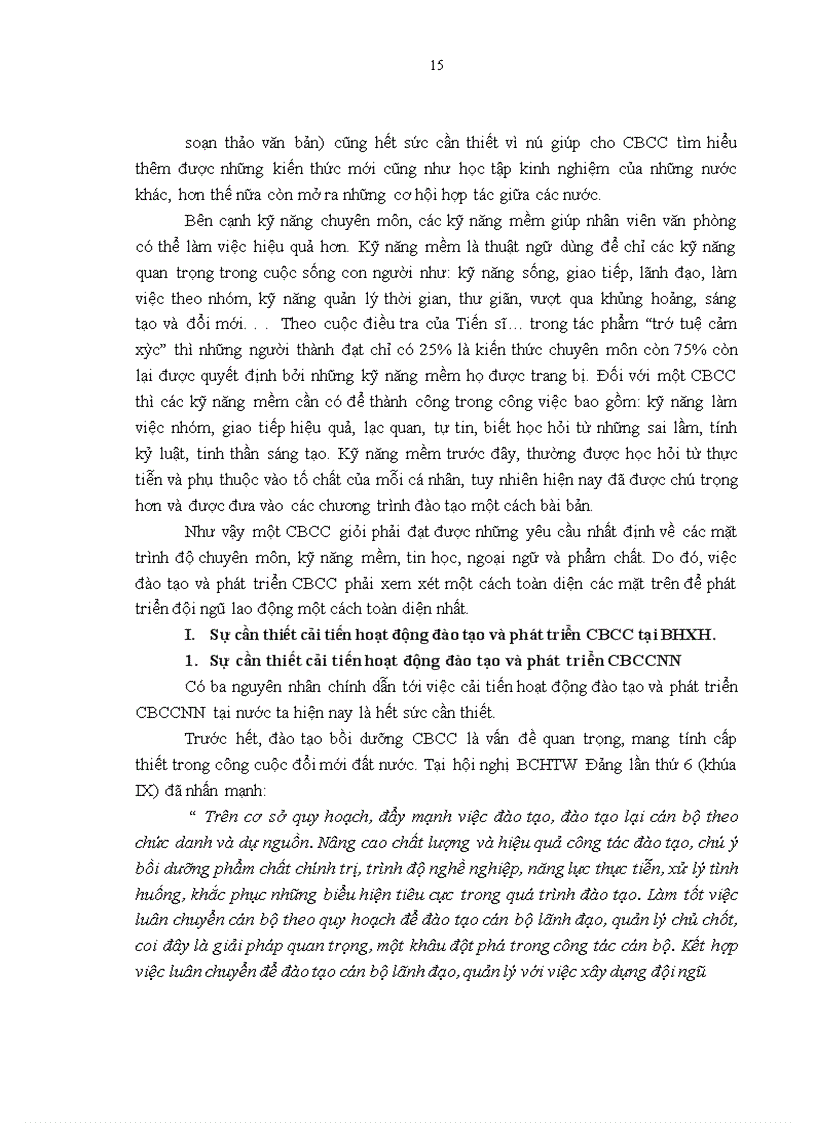 image for page Một số giải pháp cải tiến hoạt động đào tạo và phát triển cán bộ công chức nhà nước tại BHXH tỉnh Quảng Ninh