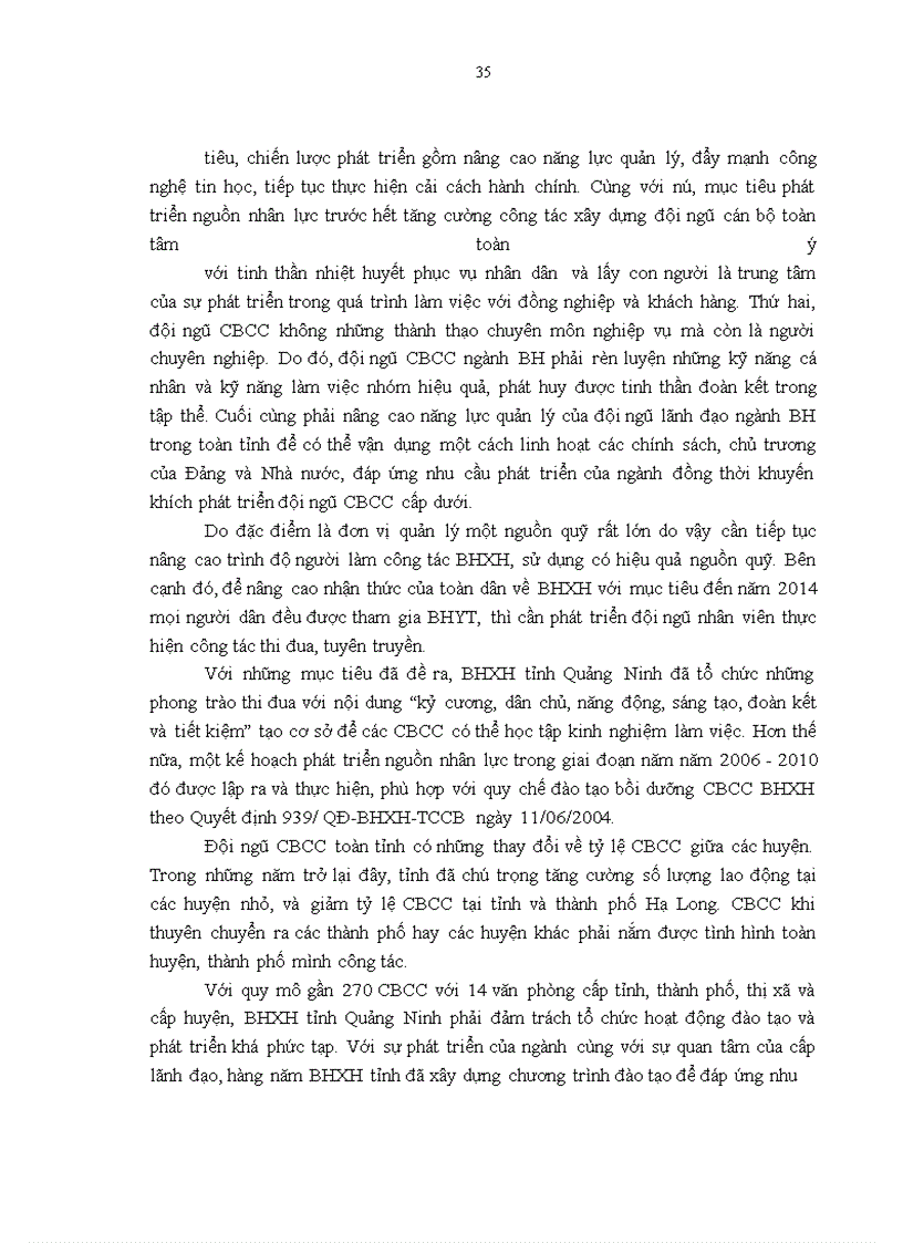 image for page Một số giải pháp cải tiến hoạt động đào tạo và phát triển cán bộ công chức nhà nước tại BHXH tỉnh Quảng Ninh