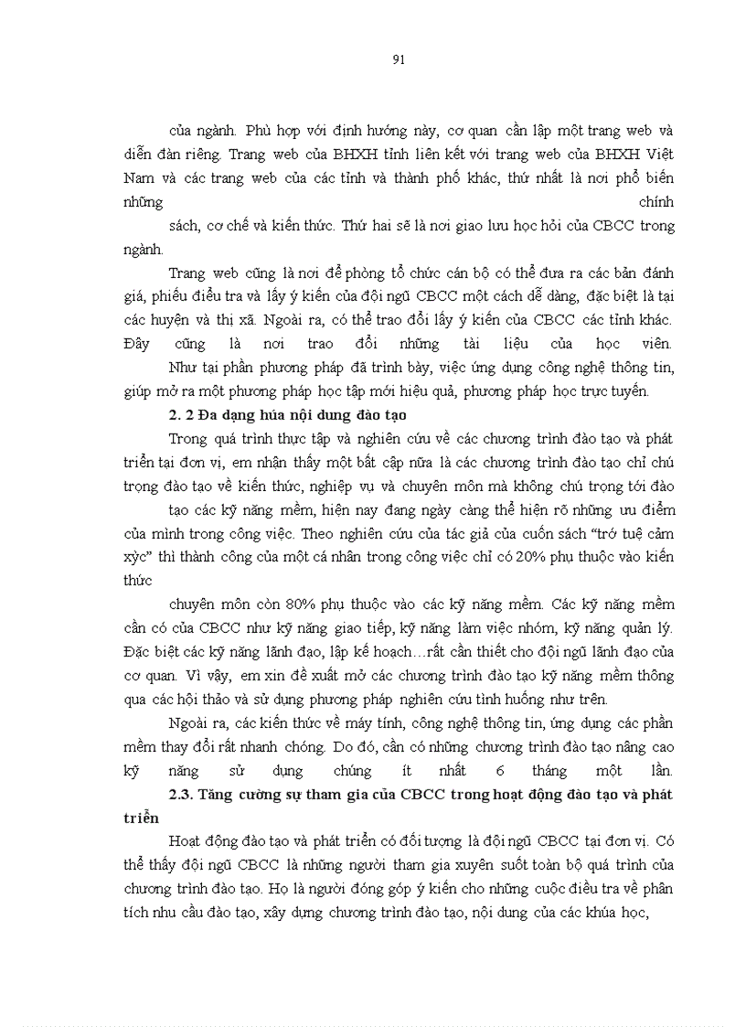 image for page Một số giải pháp cải tiến hoạt động đào tạo và phát triển cán bộ công chức nhà nước tại BHXH tỉnh Quảng Ninh