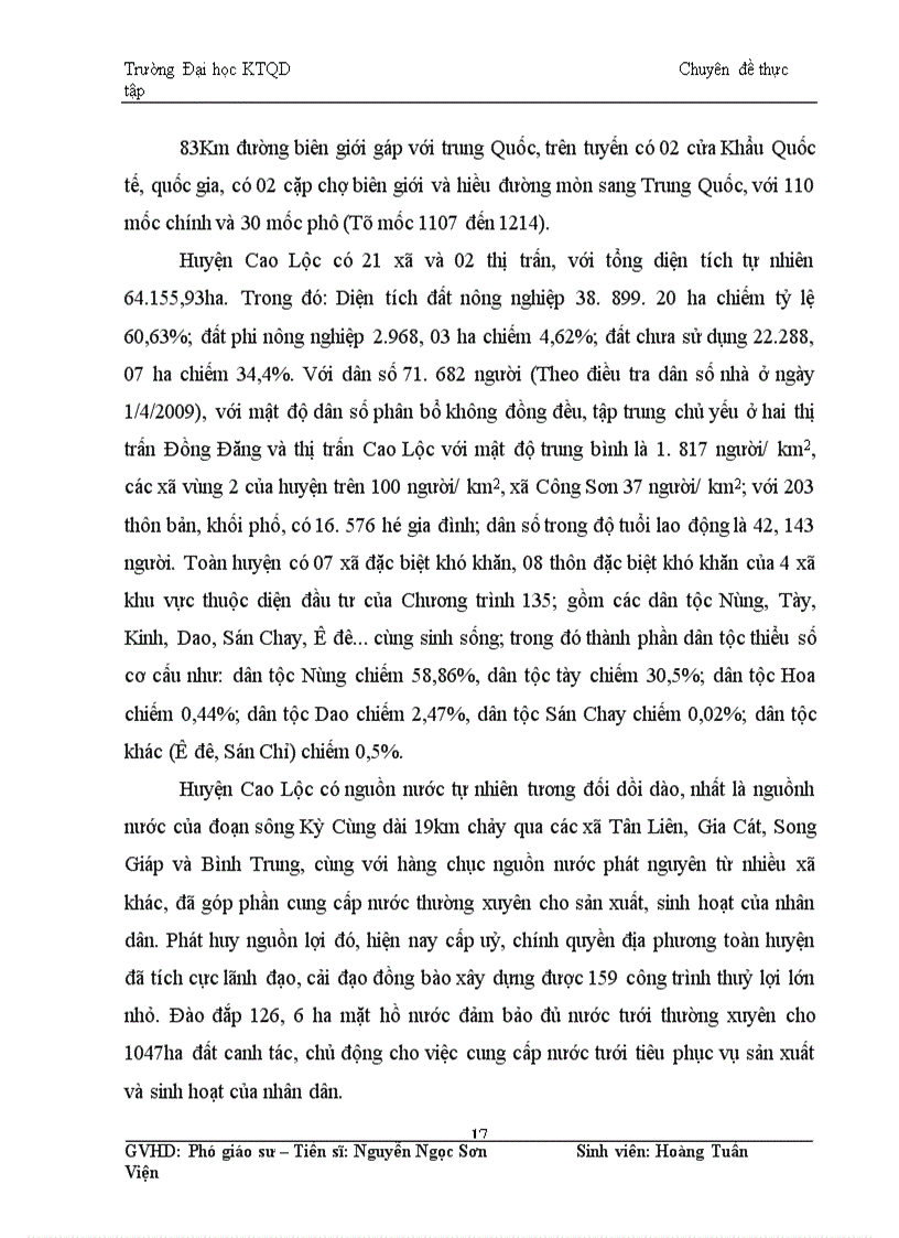 image for page Giải pháp cơ bản về chuyển dịch cơ cấu ngành kinh tế ở huyện Cao Lộc, tỉnh Lạng Sơn thời kỳ 2010-2015