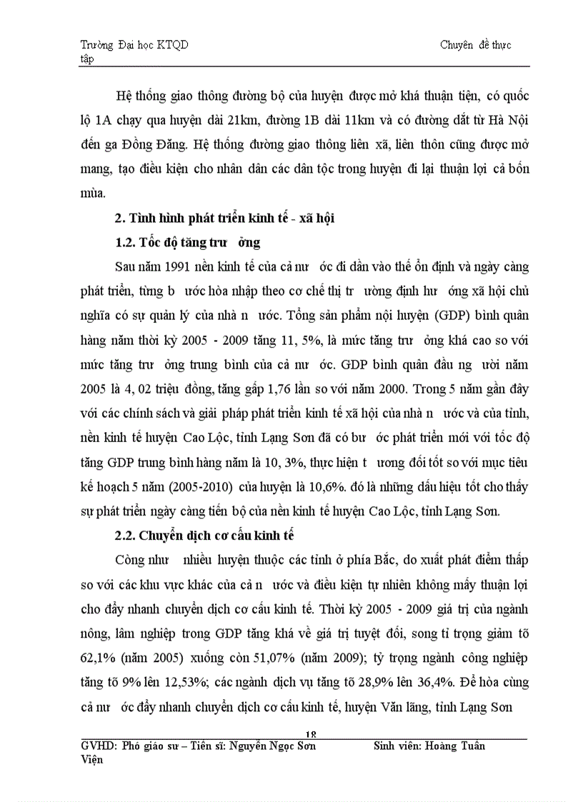 image for page Giải pháp cơ bản về chuyển dịch cơ cấu ngành kinh tế ở huyện Cao Lộc, tỉnh Lạng Sơn thời kỳ 2010-2015