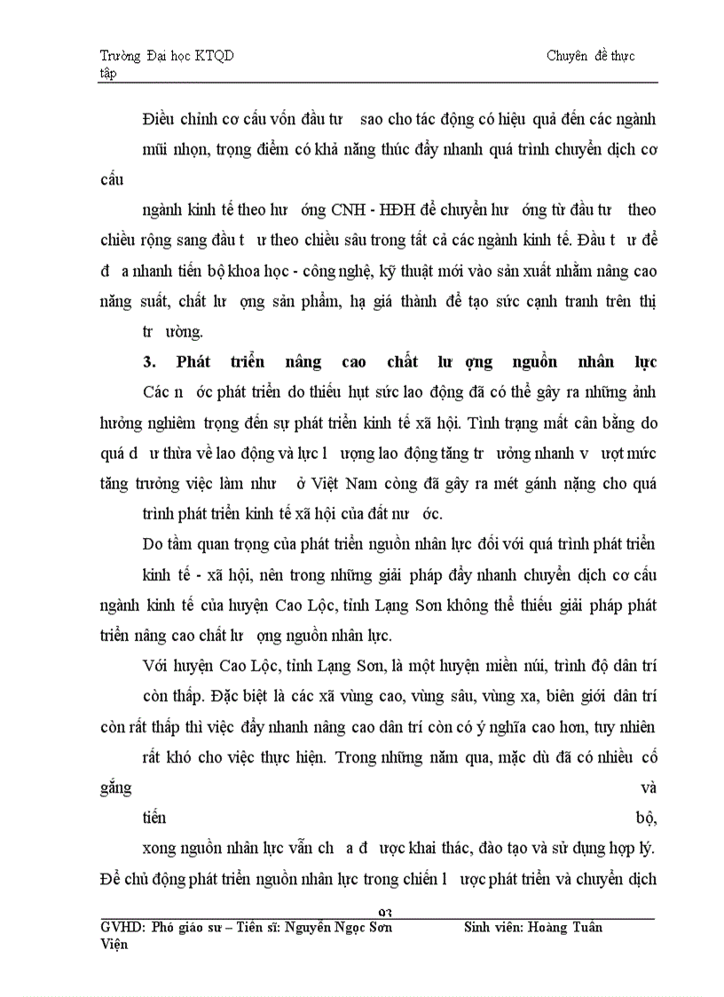 image for page Giải pháp cơ bản về chuyển dịch cơ cấu ngành kinh tế ở huyện Cao Lộc, tỉnh Lạng Sơn thời kỳ 2010-2015