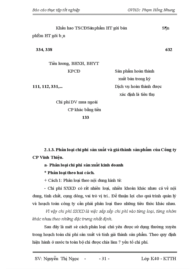image for page Đánh giá thực trạng hoạch toán kế toán tập hợp chi phí sản xuất và tính giá thành sản phẩm tại Công ty CP Vĩnh Thiện