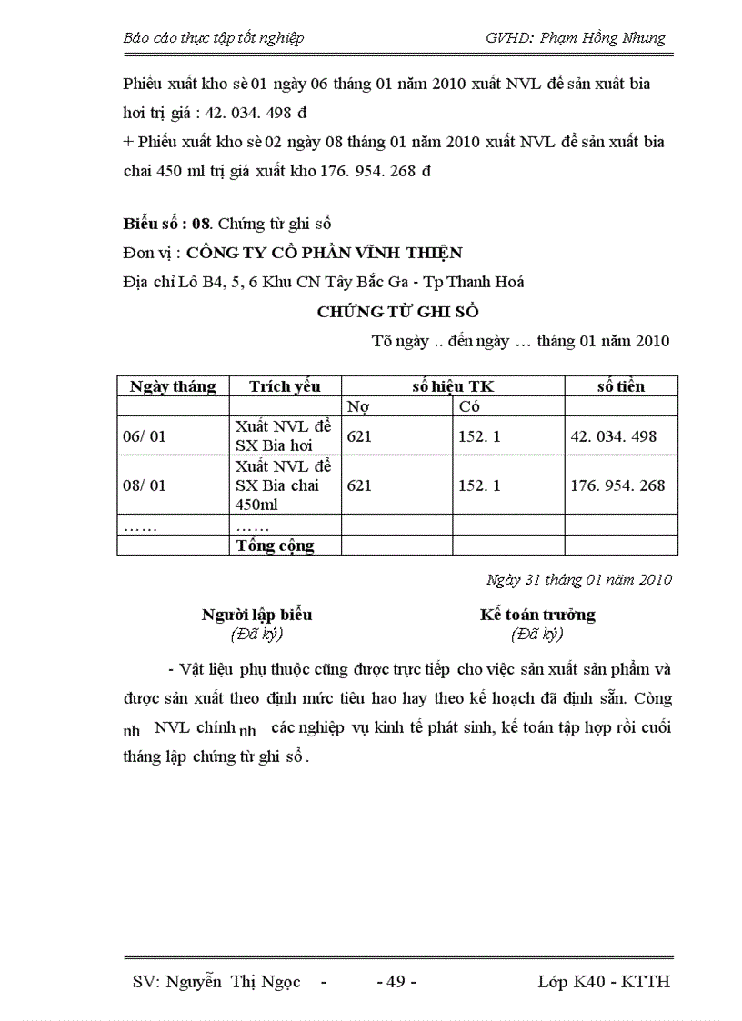 image for page Đánh giá thực trạng hoạch toán kế toán tập hợp chi phí sản xuất và tính giá thành sản phẩm tại Công ty CP Vĩnh Thiện