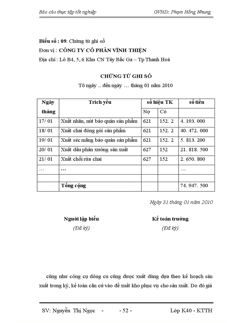 image for page Đánh giá thực trạng hoạch toán kế toán tập hợp chi phí sản xuất và tính giá thành sản phẩm tại Công ty CP Vĩnh Thiện