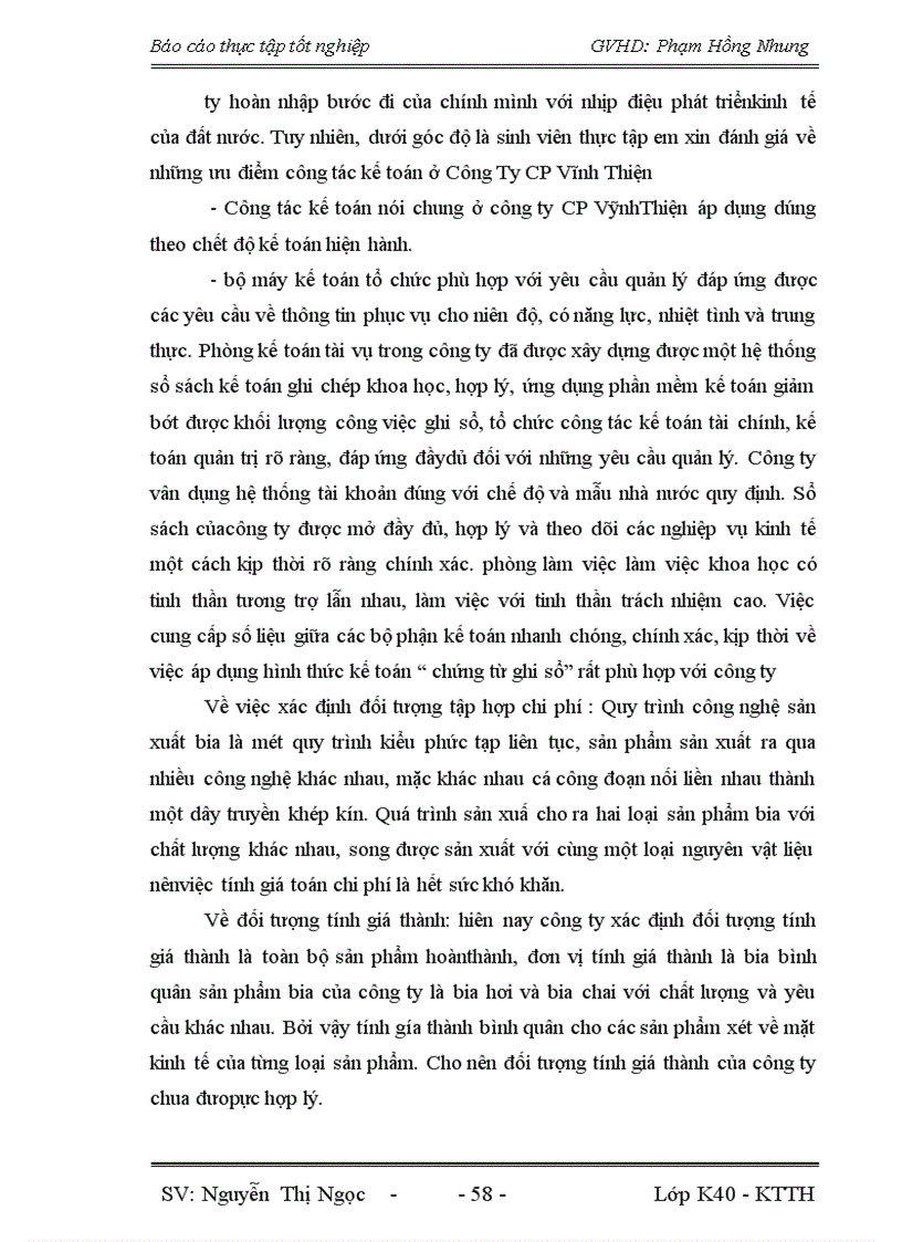 image for page Đánh giá thực trạng hoạch toán kế toán tập hợp chi phí sản xuất và tính giá thành sản phẩm tại Công ty CP Vĩnh Thiện