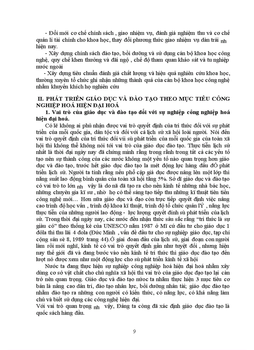 image for page Phát triển giáo dục và đào tạo theo mục tiêu công nghiệp hoá hiện đại hoá