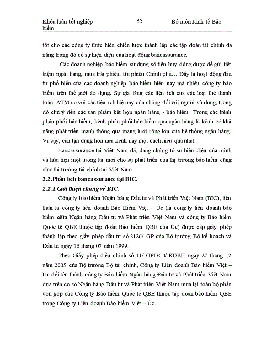 image for page Một số đề xuất phát triển hoạt động bancasurance tại công ty bảo hiểm ngân hàng đầu tư và phát triển Việt Nam (BIC)