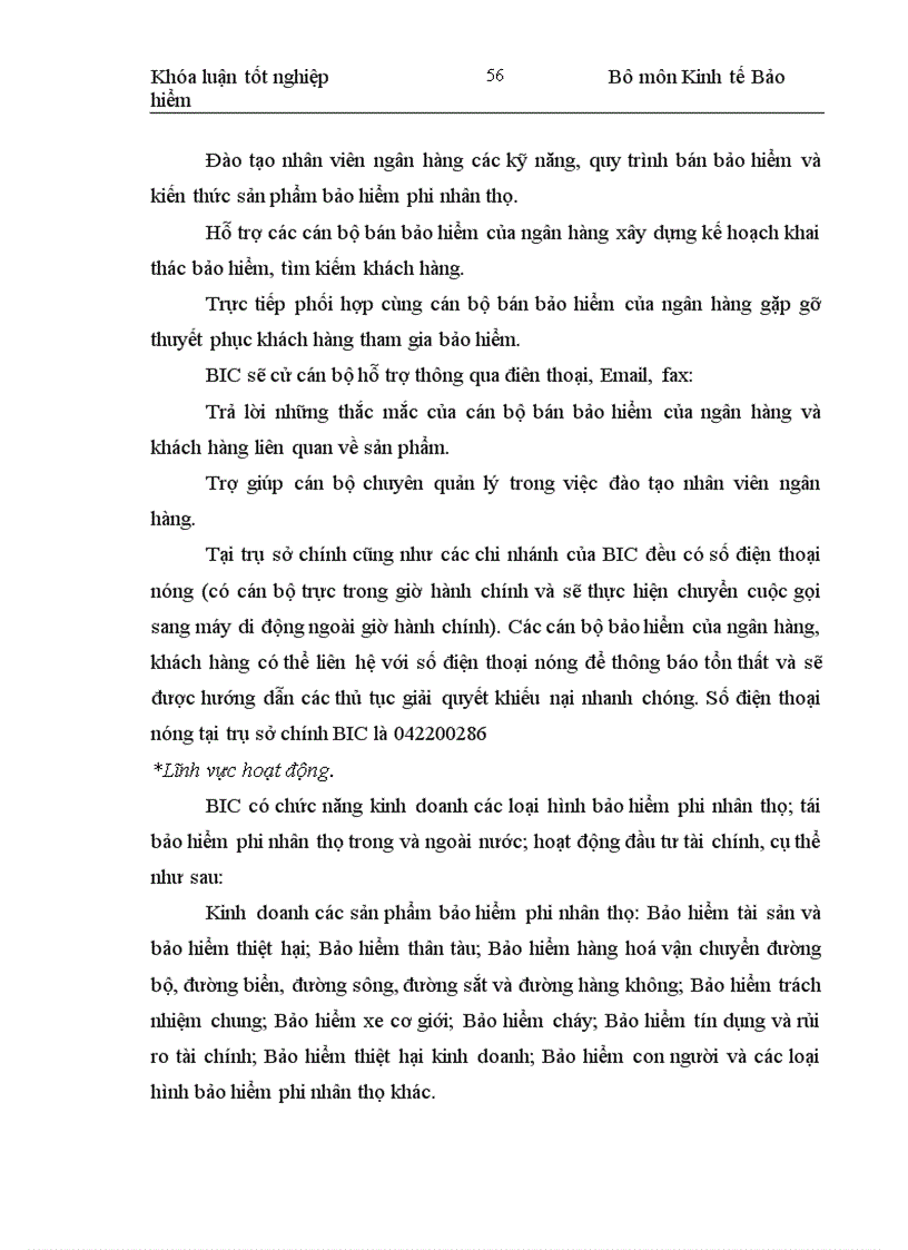 image for page Một số đề xuất phát triển hoạt động bancasurance tại công ty bảo hiểm ngân hàng đầu tư và phát triển Việt Nam (BIC)