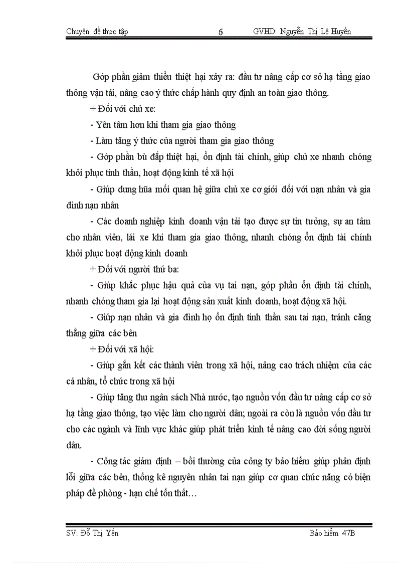 image for page Công tác giám định – bồi thường nghiệp vụ BH TNDS của chủ xe giới đối với người thứ ba tại BVHN