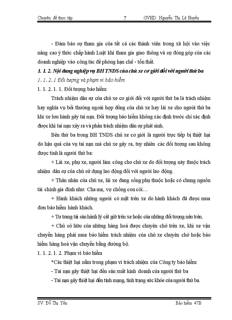 image for page Công tác giám định – bồi thường nghiệp vụ BH TNDS của chủ xe giới đối với người thứ ba tại BVHN