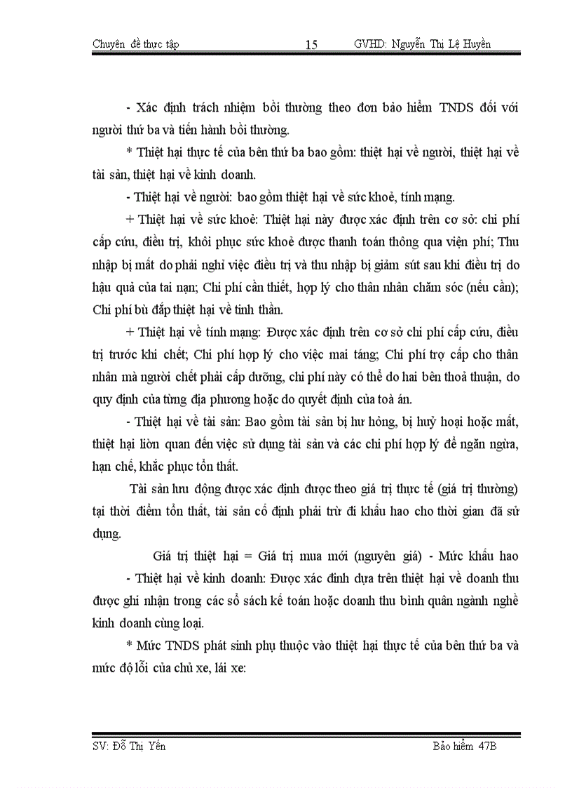 image for page Công tác giám định – bồi thường nghiệp vụ BH TNDS của chủ xe giới đối với người thứ ba tại BVHN