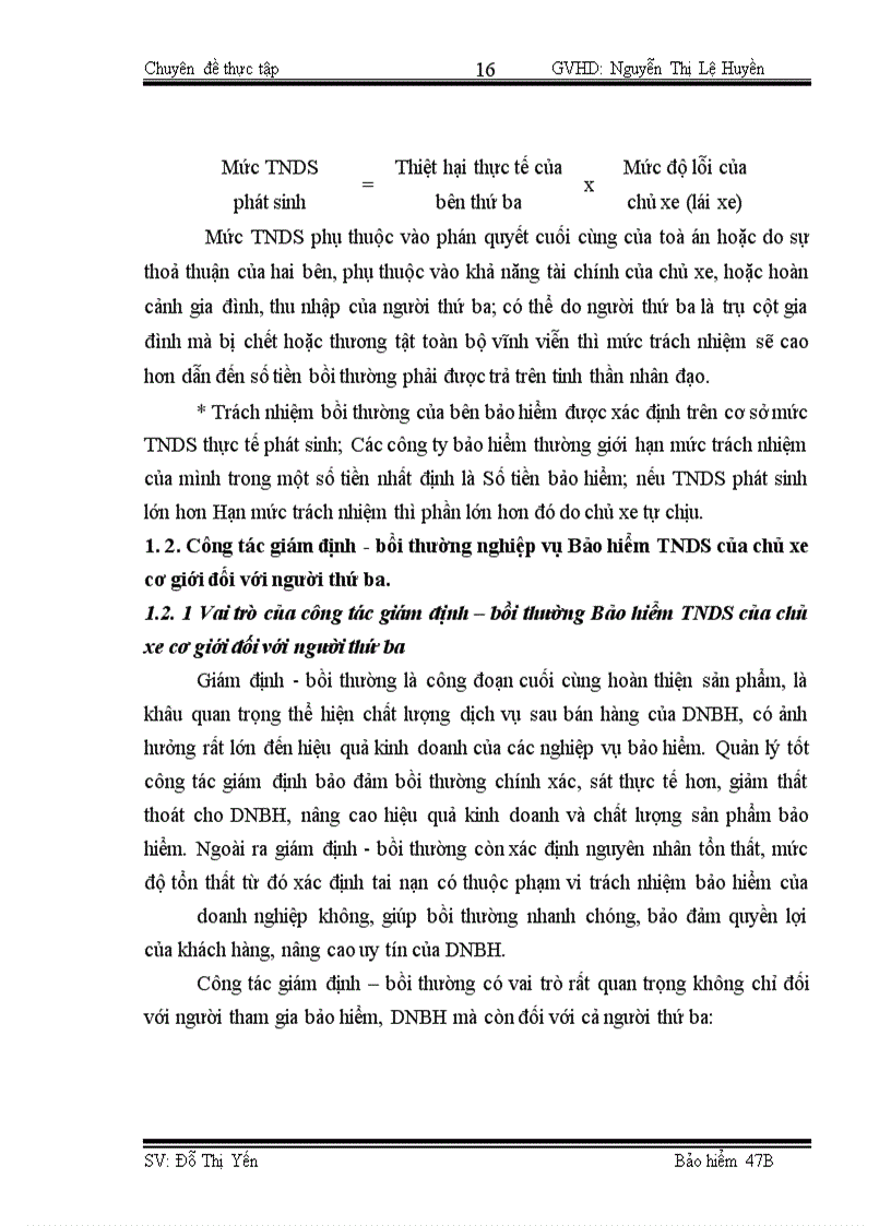 image for page Công tác giám định – bồi thường nghiệp vụ BH TNDS của chủ xe giới đối với người thứ ba tại BVHN