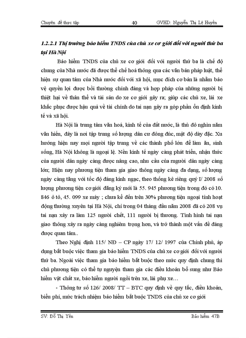 image for page Công tác giám định – bồi thường nghiệp vụ BH TNDS của chủ xe giới đối với người thứ ba tại BVHN