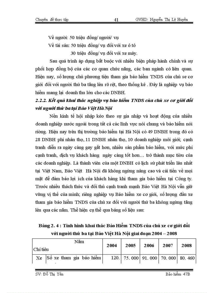 image for page Công tác giám định – bồi thường nghiệp vụ BH TNDS của chủ xe giới đối với người thứ ba tại BVHN