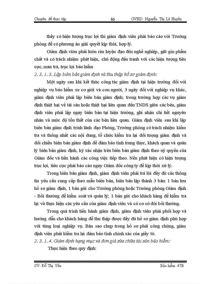 image for page Công tác giám định – bồi thường nghiệp vụ BH TNDS của chủ xe giới đối với người thứ ba tại BVHN
