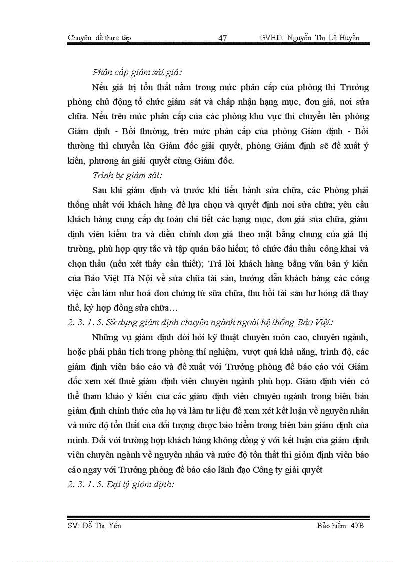 image for page Công tác giám định – bồi thường nghiệp vụ BH TNDS của chủ xe giới đối với người thứ ba tại BVHN