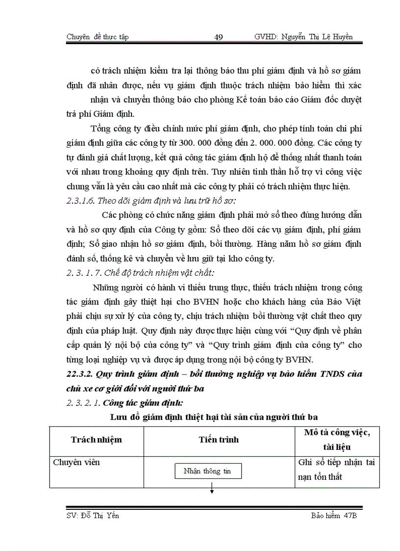 image for page Công tác giám định – bồi thường nghiệp vụ BH TNDS của chủ xe giới đối với người thứ ba tại BVHN