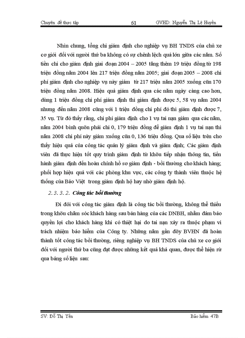 image for page Công tác giám định – bồi thường nghiệp vụ BH TNDS của chủ xe giới đối với người thứ ba tại BVHN