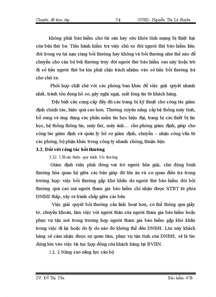 image for page Công tác giám định – bồi thường nghiệp vụ BH TNDS của chủ xe giới đối với người thứ ba tại BVHN