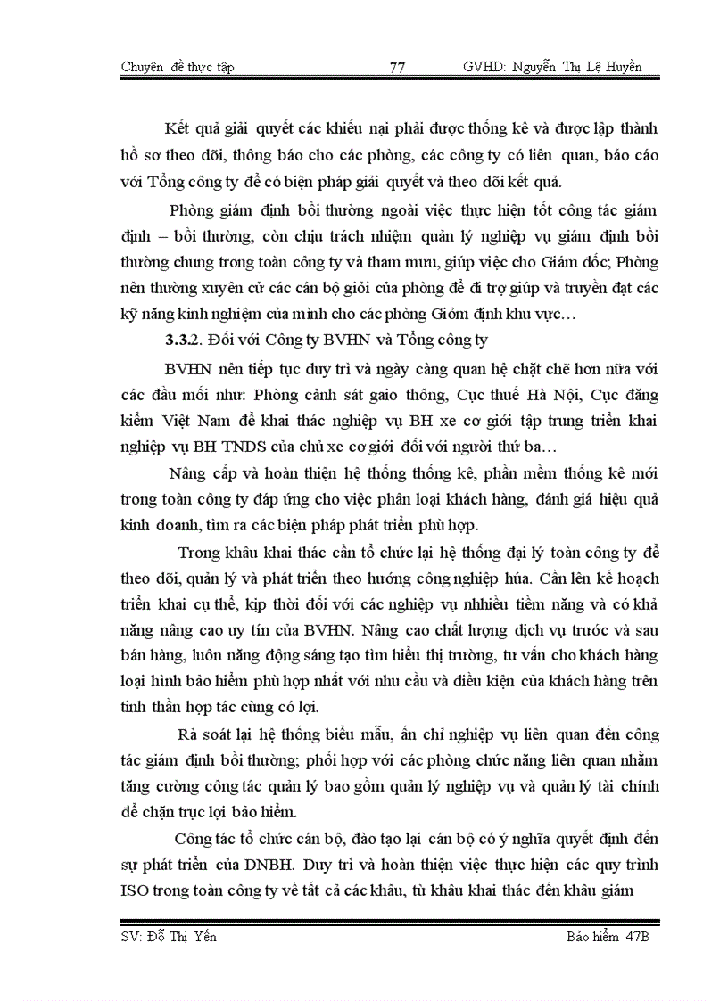 image for page Công tác giám định – bồi thường nghiệp vụ BH TNDS của chủ xe giới đối với người thứ ba tại BVHN