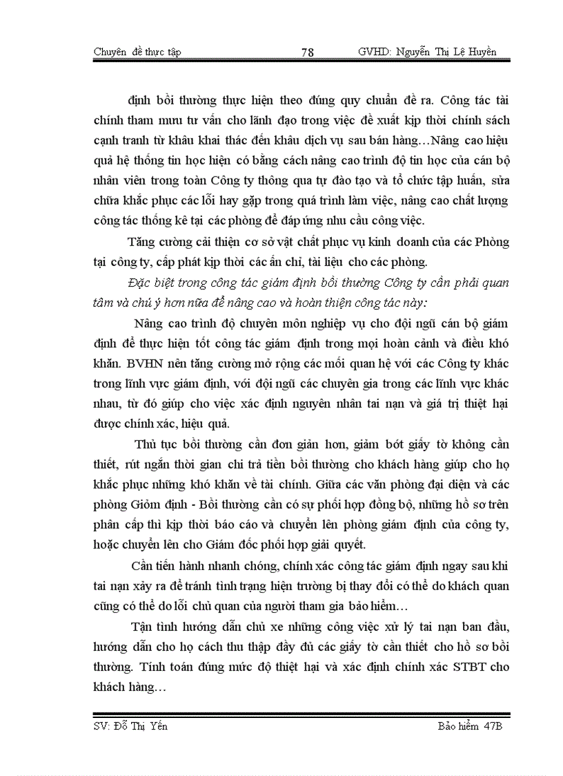 image for page Công tác giám định – bồi thường nghiệp vụ BH TNDS của chủ xe giới đối với người thứ ba tại BVHN