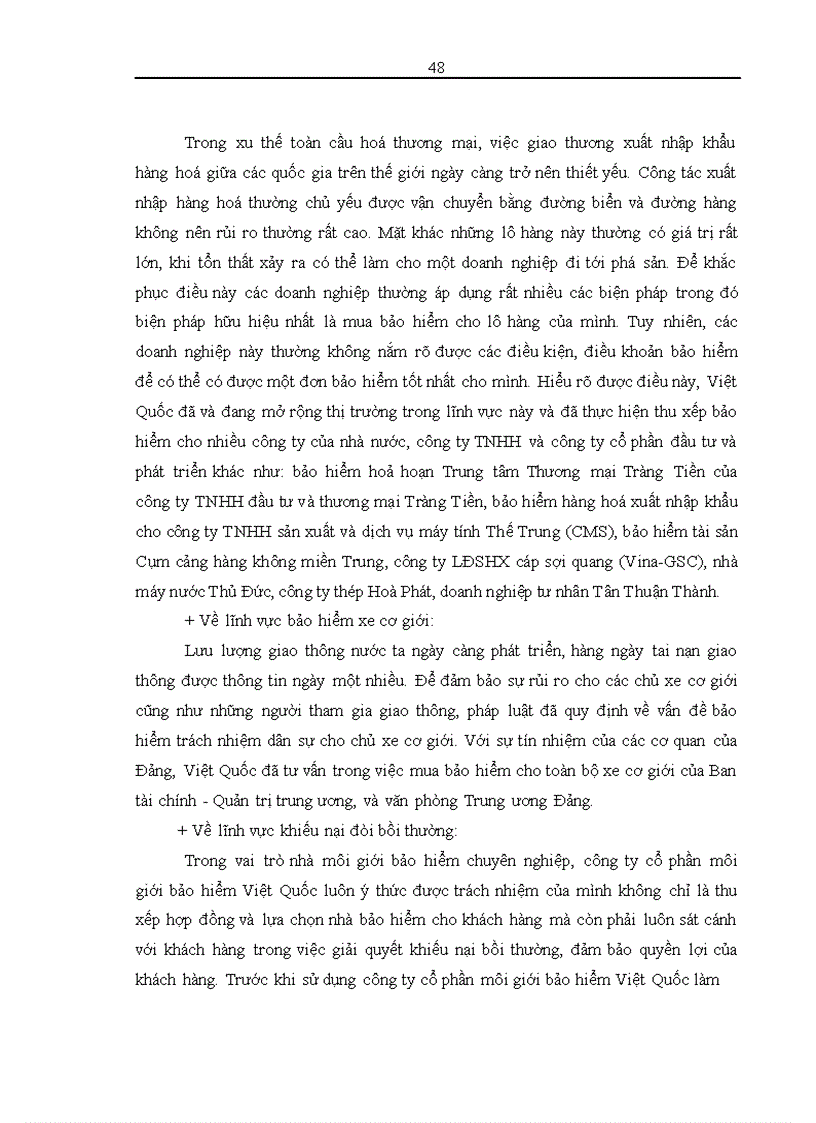 image for page Phân tích thực trạng triển khai hoạt động môi giới bảo hiểm xây dựng, lắp đặt tại Công ty môi giới bảo hiểm Việt Quốc