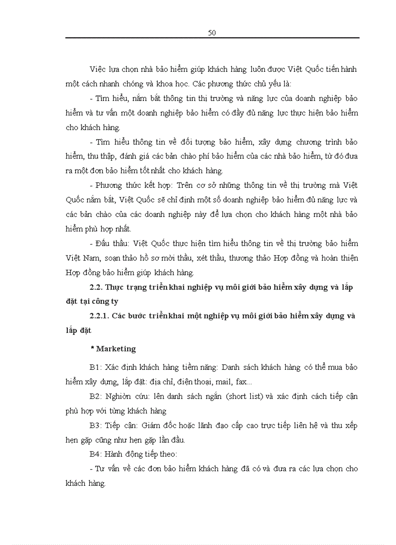 image for page Phân tích thực trạng triển khai hoạt động môi giới bảo hiểm xây dựng, lắp đặt tại Công ty môi giới bảo hiểm Việt Quốc