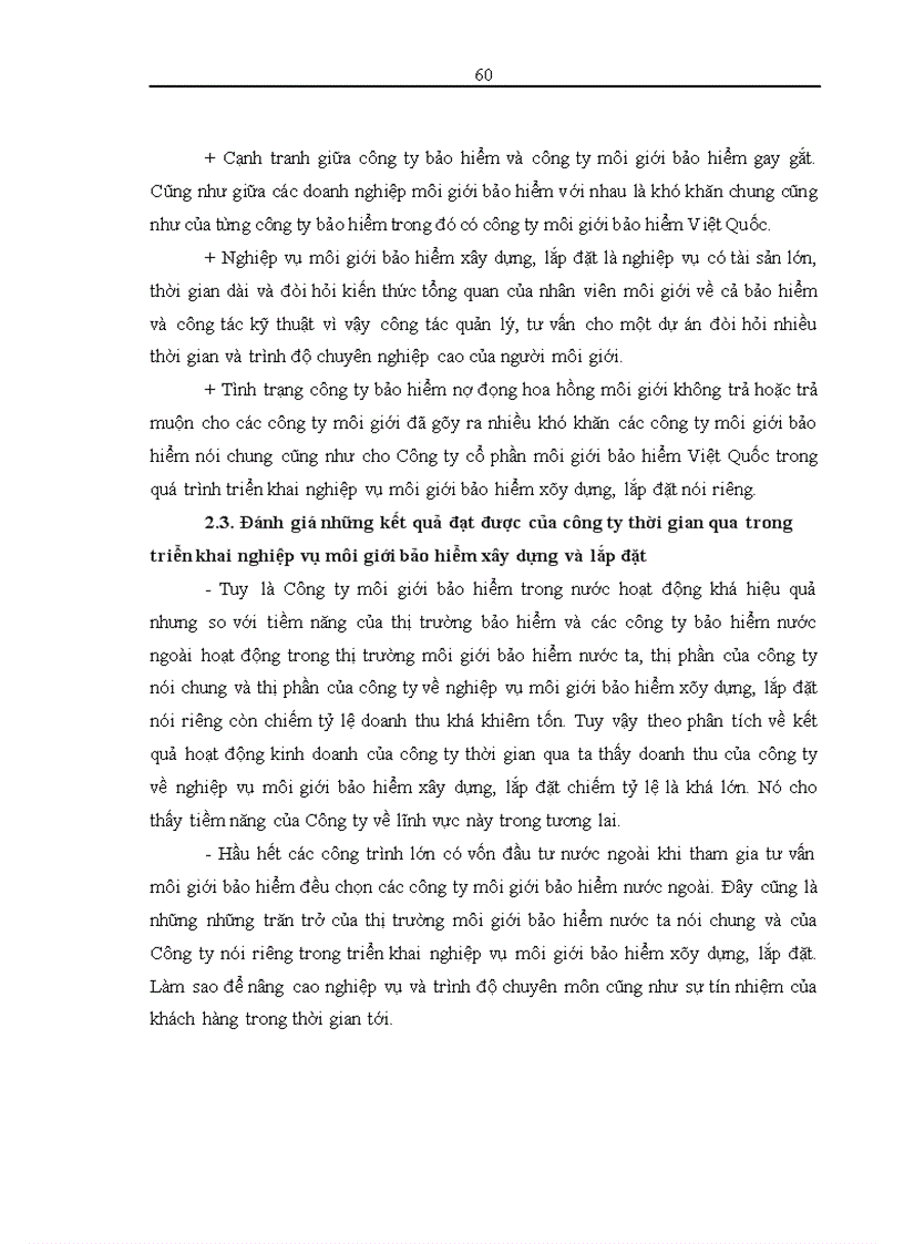 image for page Phân tích thực trạng triển khai hoạt động môi giới bảo hiểm xây dựng, lắp đặt tại Công ty môi giới bảo hiểm Việt Quốc