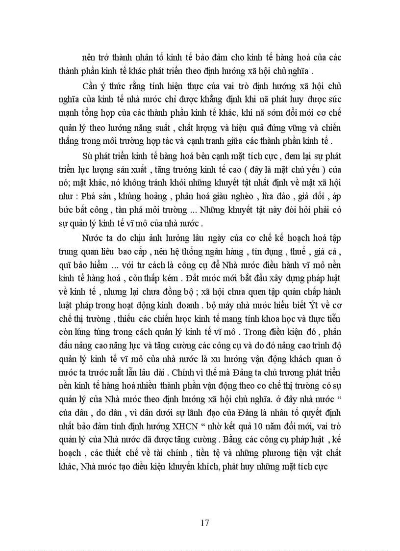 image for page Sự phát triển nền kinh tế hàng hoá nhiều thành phần ở nước ta