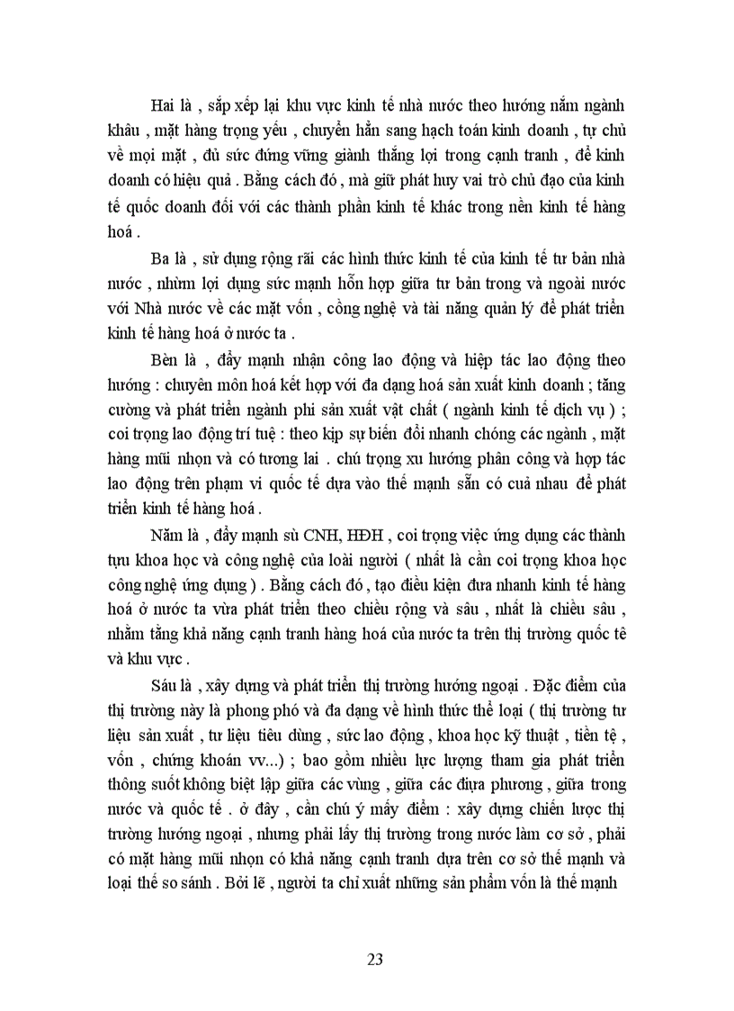 image for page Sự phát triển nền kinh tế hàng hoá nhiều thành phần ở nước ta