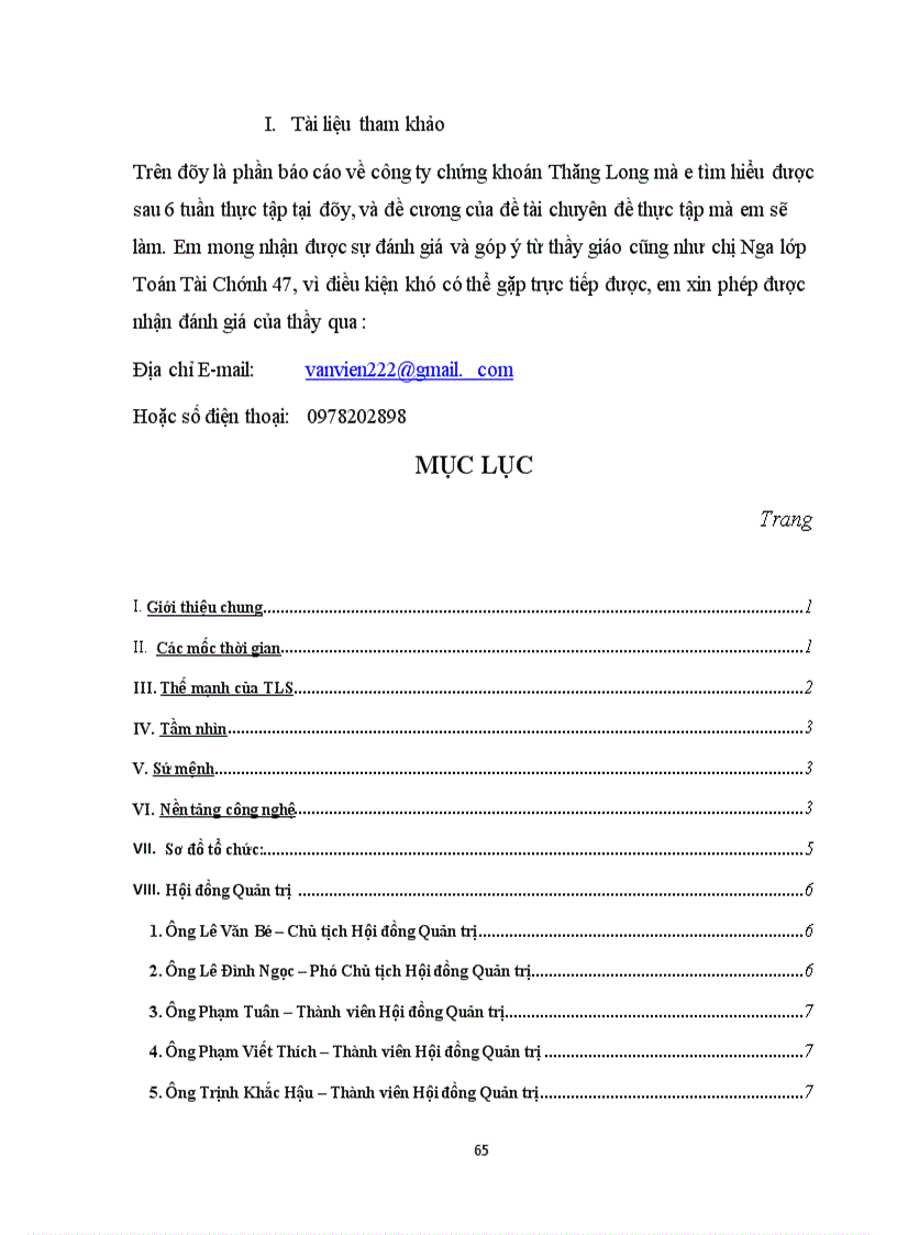 image for page Báo cáo thực tập tại công ty chứng khoán Thăng Long