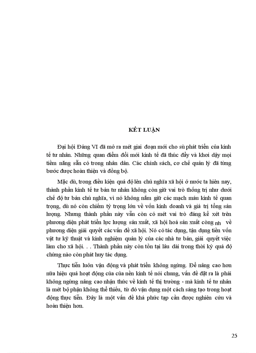 image for page Vận dụng quan điểm toàn diện với việc phát triển kinh tế tư nhân trong thời kỳ quá độ lên CNXH ở Việt Nam