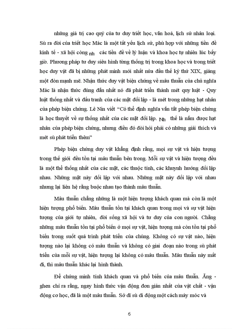 image for page Mâu thuẫn biện chứng và sự vận dụng nó trong quá trình chuyển sang kinh tế thị trường ở Việt Nam