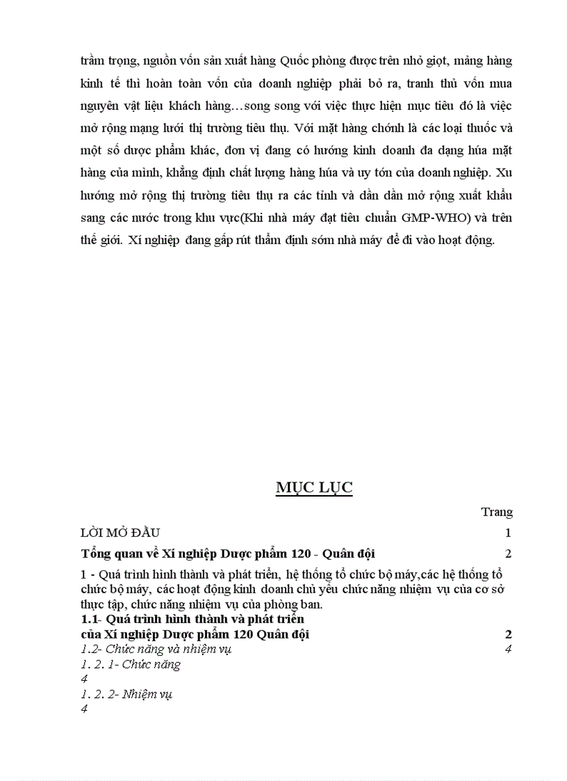 image for page Phân tích tình hình tài chính với việc nâng cao hiệu quả sử dụng vốn tại Xí nghiệp Dược phẩm 120-Quân đội