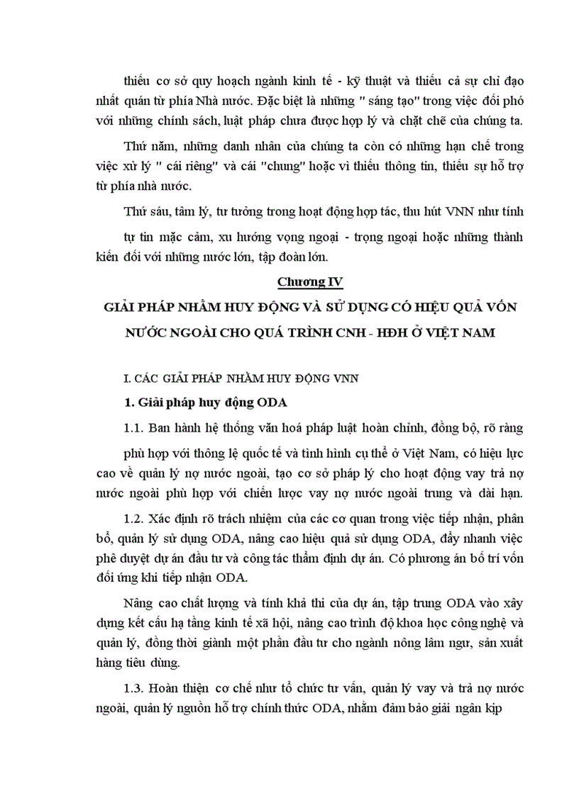 image for page Giải pháp nhằm huy động và sử dụng có hiệu quả vốn nước ngoài cho quá trình CNH - HĐH ở Việt Nam