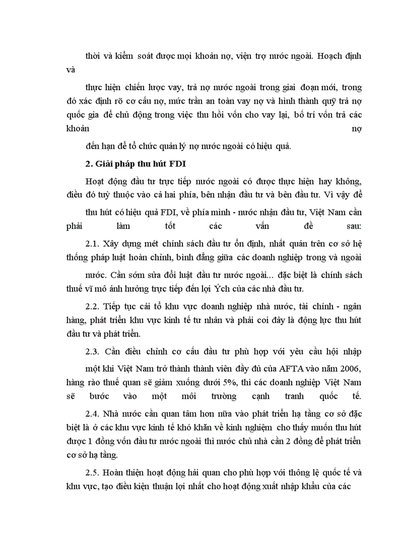image for page Giải pháp nhằm huy động và sử dụng có hiệu quả vốn nước ngoài cho quá trình CNH - HĐH ở Việt Nam