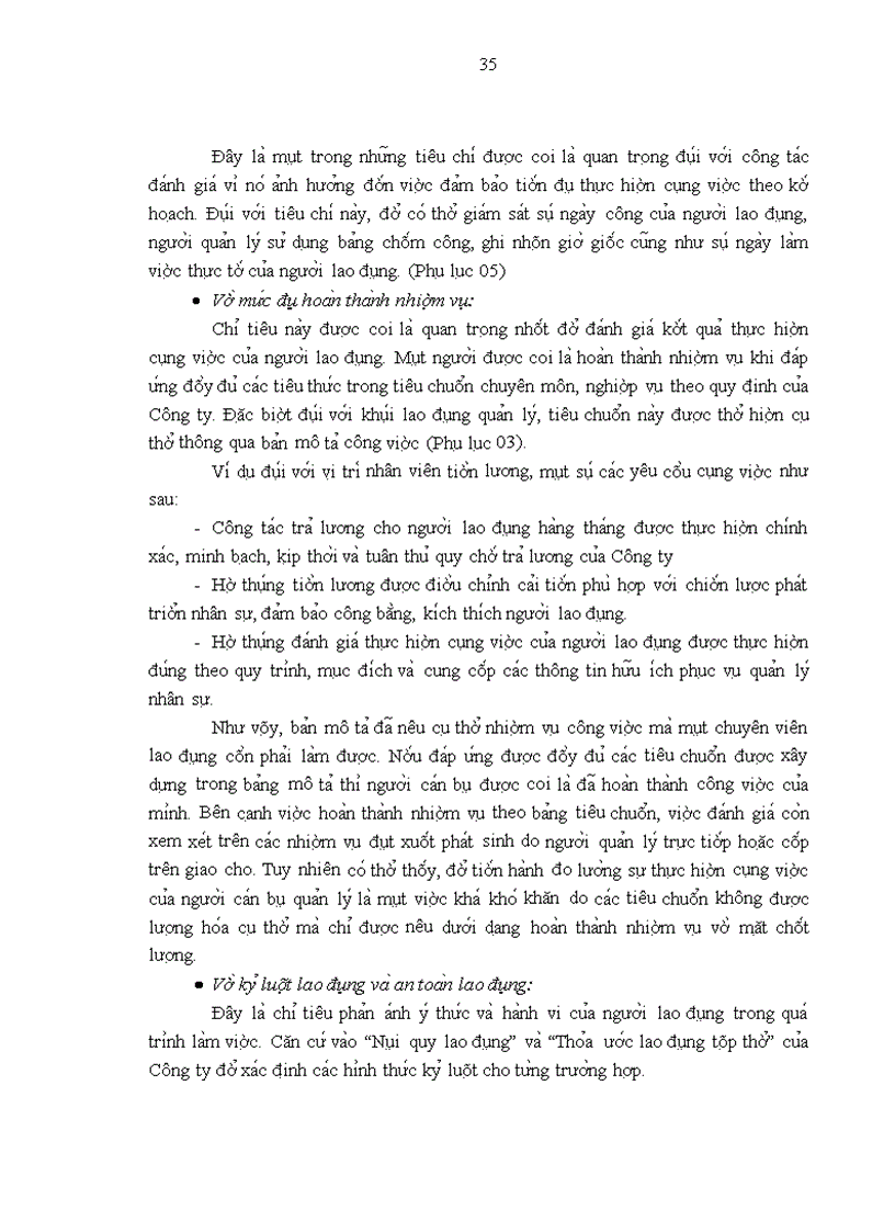 image for page Một số giải pháp nhằm hoàn thiện công tác đánh giá thực hiện công việc tại Công ty Cổ phần Cồn Rượu Hà Nội