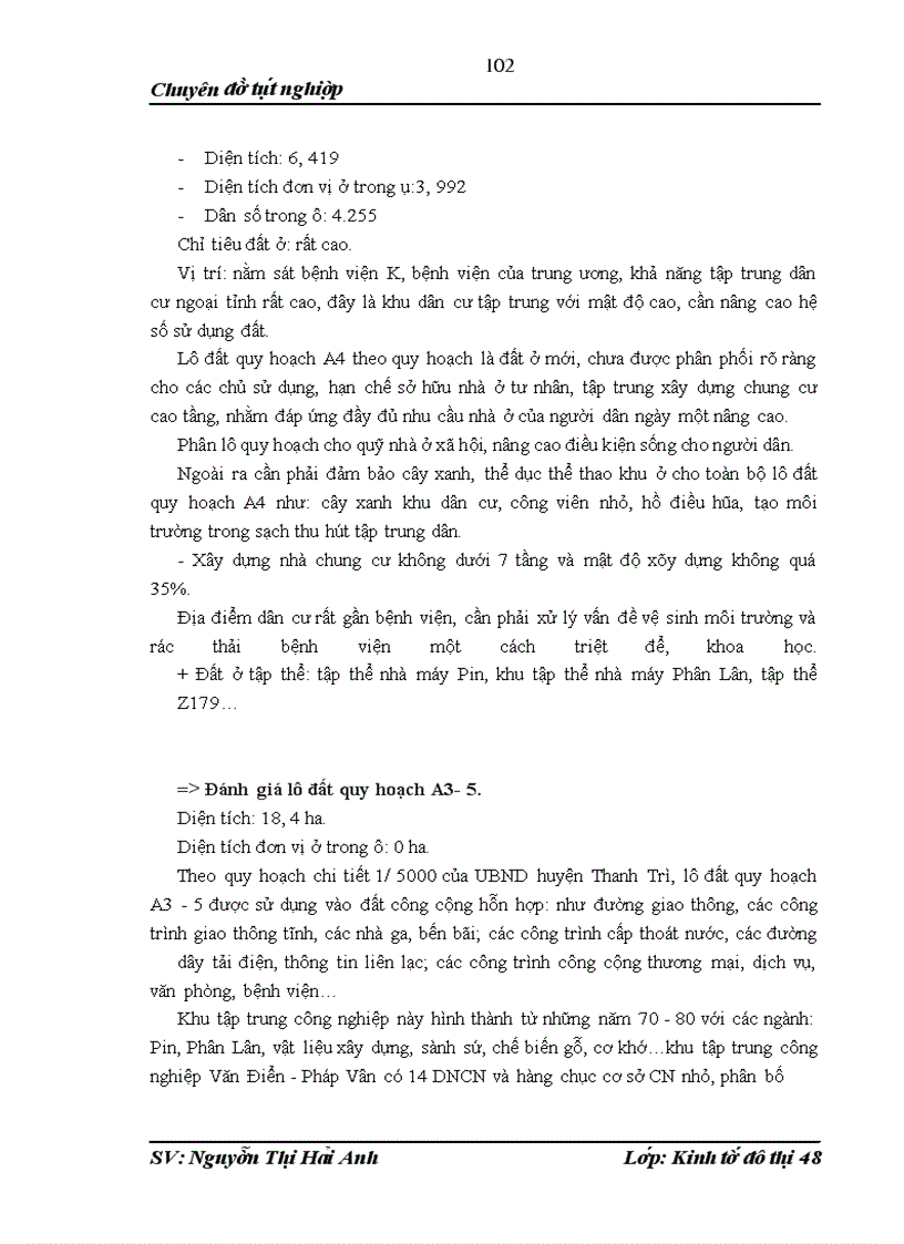 image for page Quy hoạch đô thị xây dựng sử dụng đất thị trấn Văn Điển- huyện Thanh Trì- Thành phố Hà Nội 2010- 2020