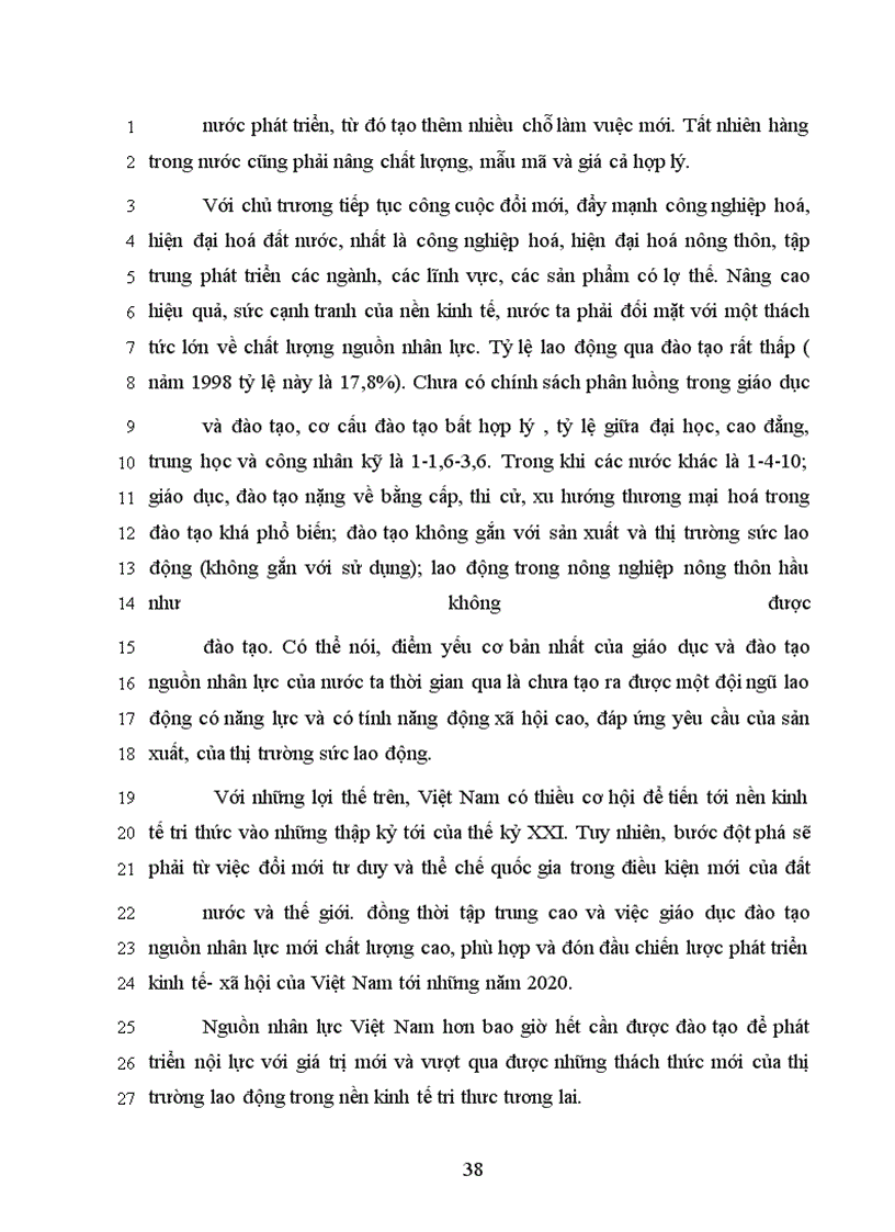 image for page Nguồn nhân lực đối với sự nghiệp công nghiệp hoá - hiện đại hoá và đối với nền kinh tế tri thức ở nước ta