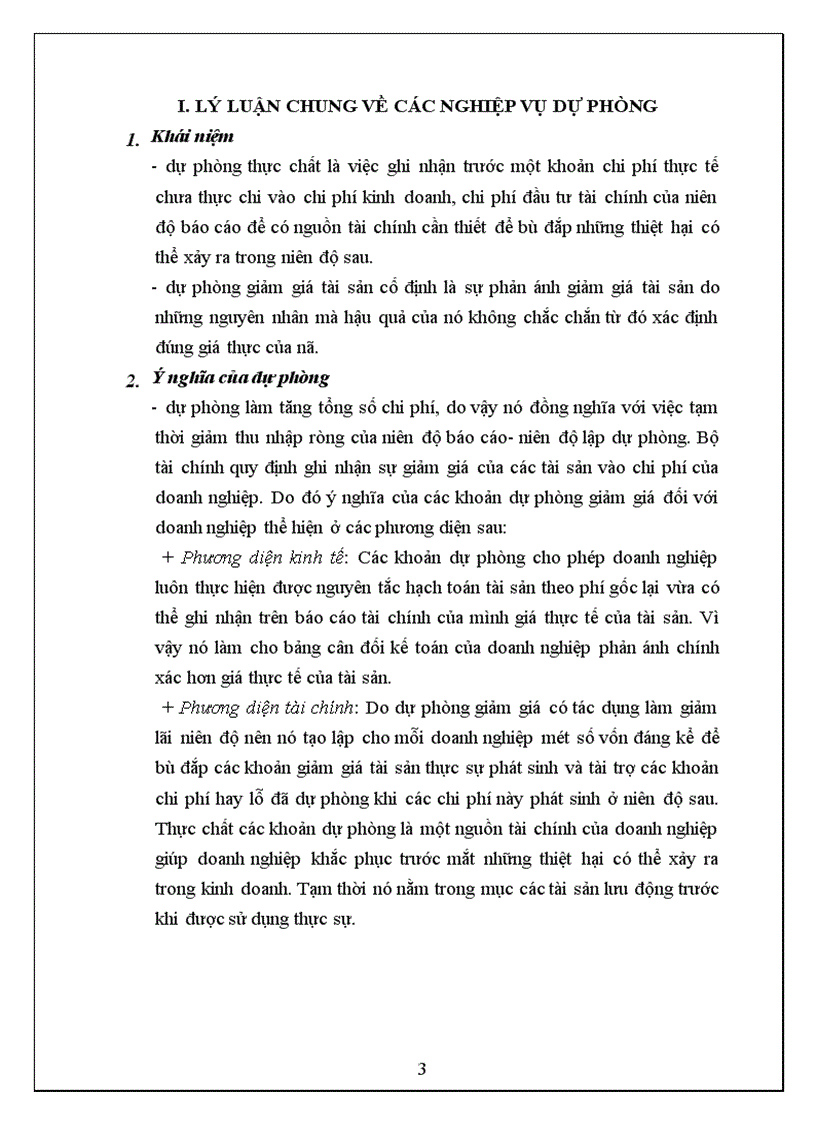 image for page Kế toán các loại dự phòng trong doanh nghiệp