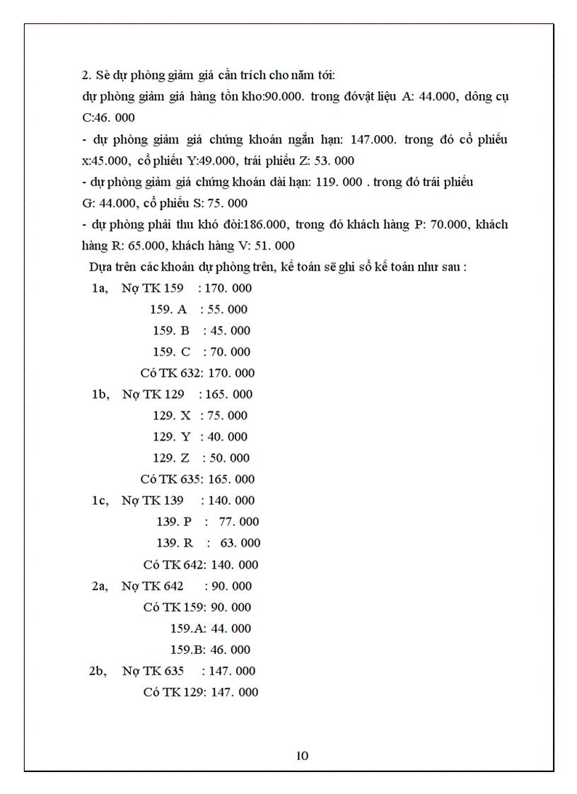 image for page Kế toán các loại dự phòng trong doanh nghiệp