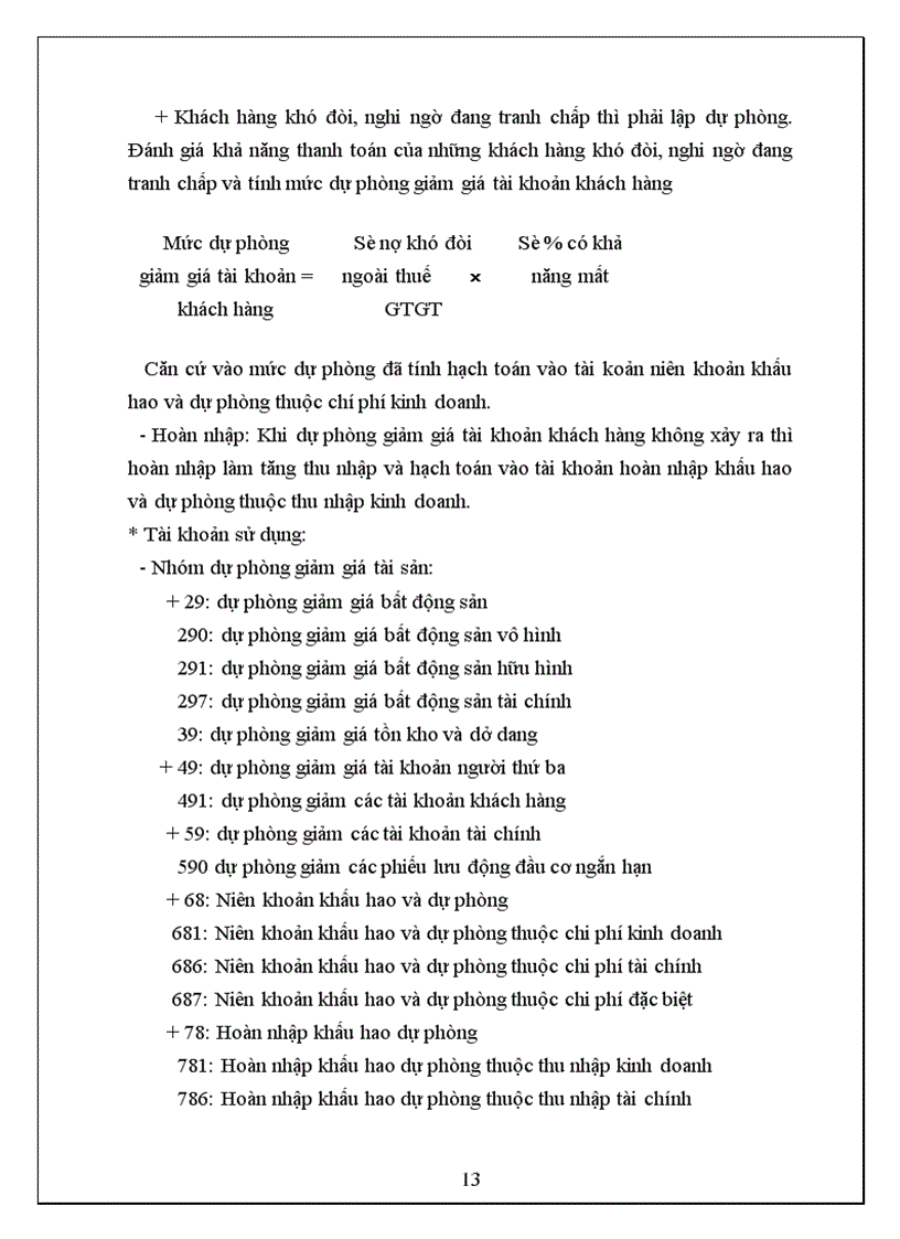 image for page Kế toán các loại dự phòng trong doanh nghiệp