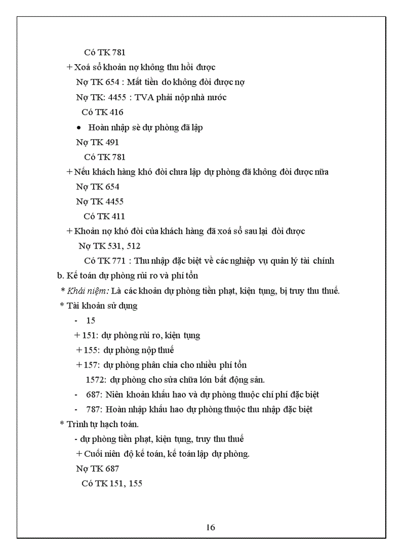 image for page Kế toán các loại dự phòng trong doanh nghiệp